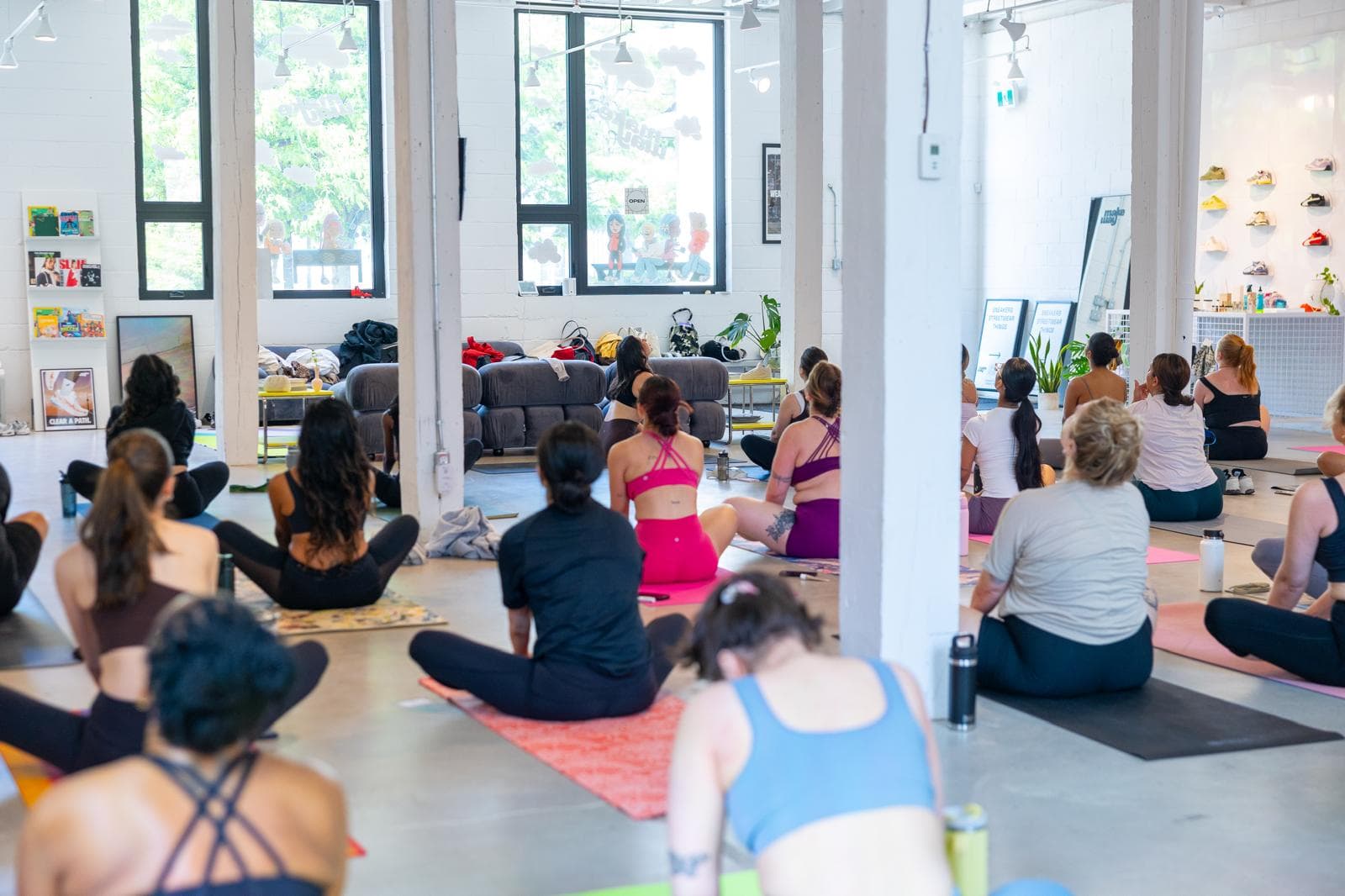 A one-time wellness event in progress